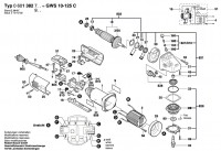 Bosch 0 601 382 941 GWS 10-125 C Angle Grinder 110 V / GB Spare Parts GWS10-125C